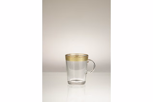 Evita Gold-EGF-szklanka do herbaty z uchem 250ml