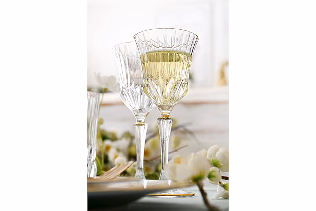 Piękne kieliszki do wody 280ml ze złotym zdobieniem ADAGIO GOLD-ADGB