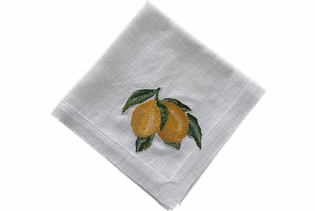 Serwetka haftowana-Sycylian Lemon