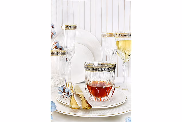 Eleganckie szklanki do whisky zdobione Palermo Crystal-PCE