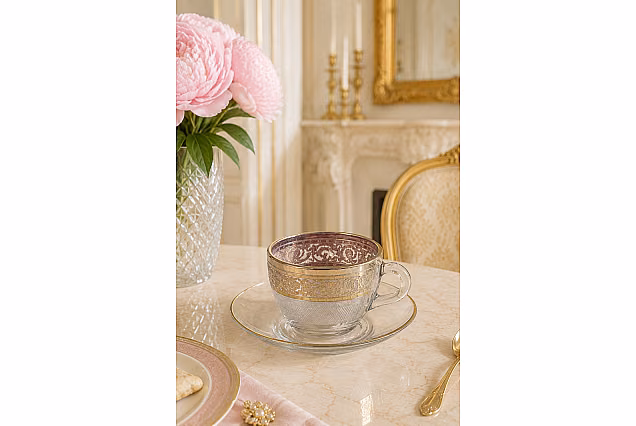 Komplet 6szt filiżanki do espresso ze spodkiem _Palace