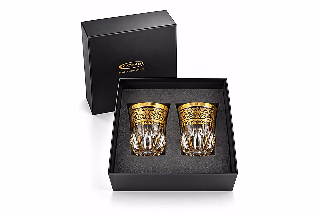 Amalfi-AH- zestaw 2szt szklanki kryształowej do whisky
